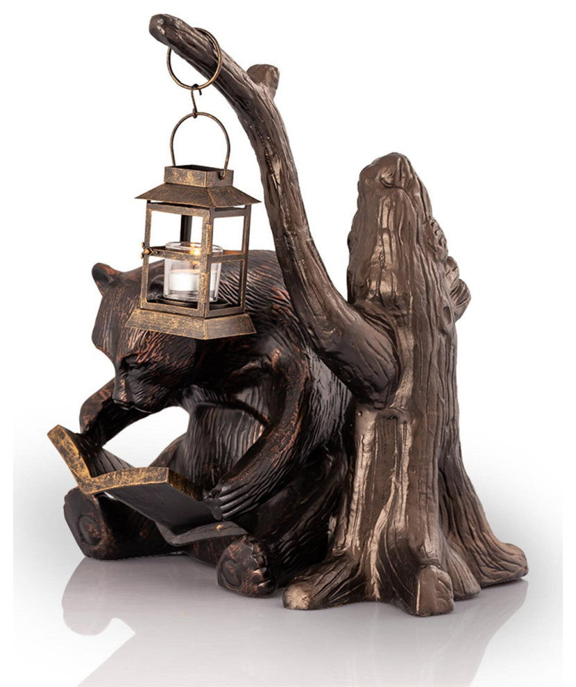 Booklover Bear Garden Lantern