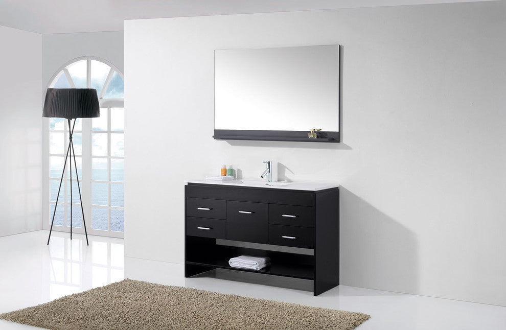 Gloria 48" Single Bathroom Vanity Set, Espresso