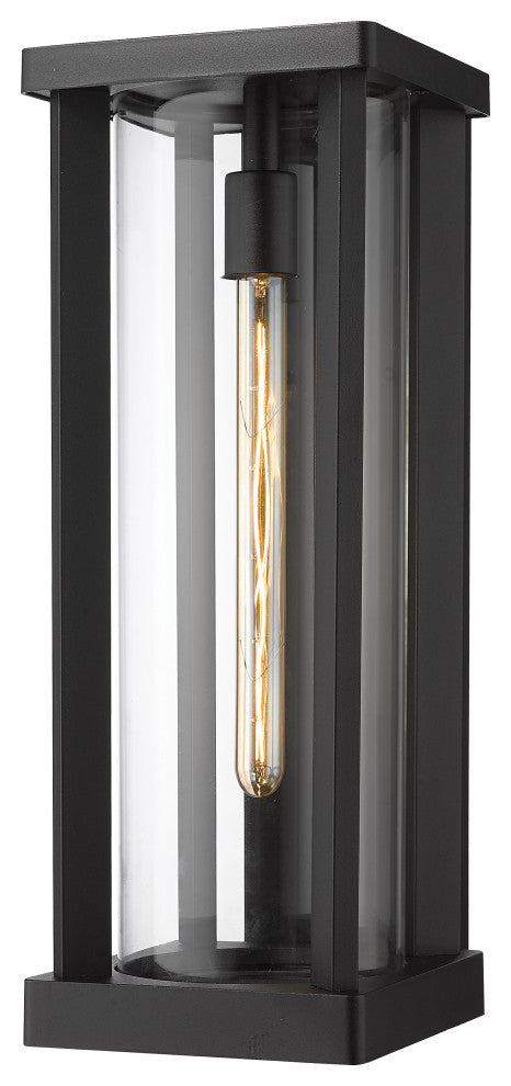 Z-Lite Glenwood 1 Light Outdoor Wall Light, Black