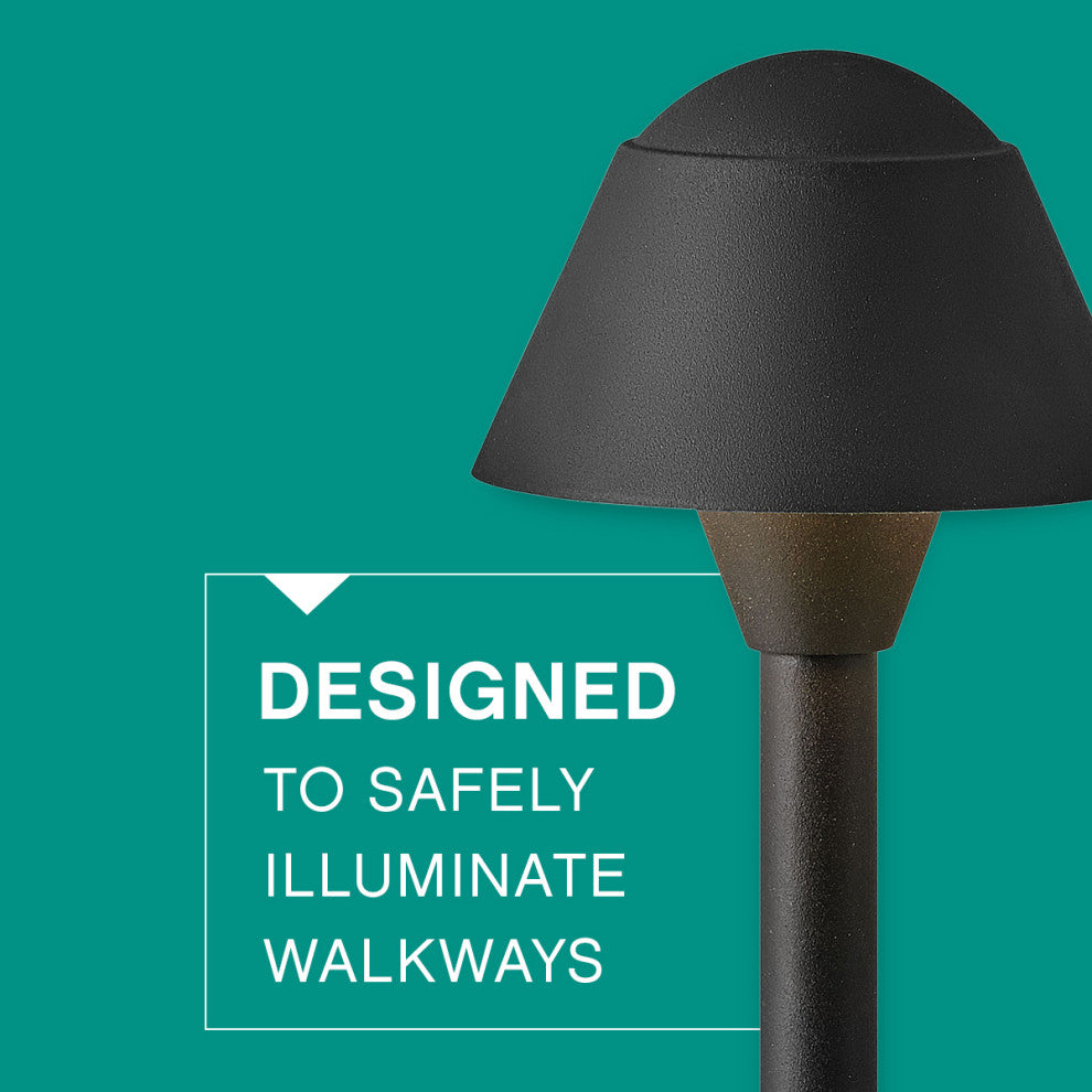 Hinkley Rex Medium Led Path Light, Textured Black