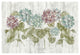 "Vibrant Row of Hydrangea on Wood" Digital Paper Print by Cheri Blum, 62"x42"
