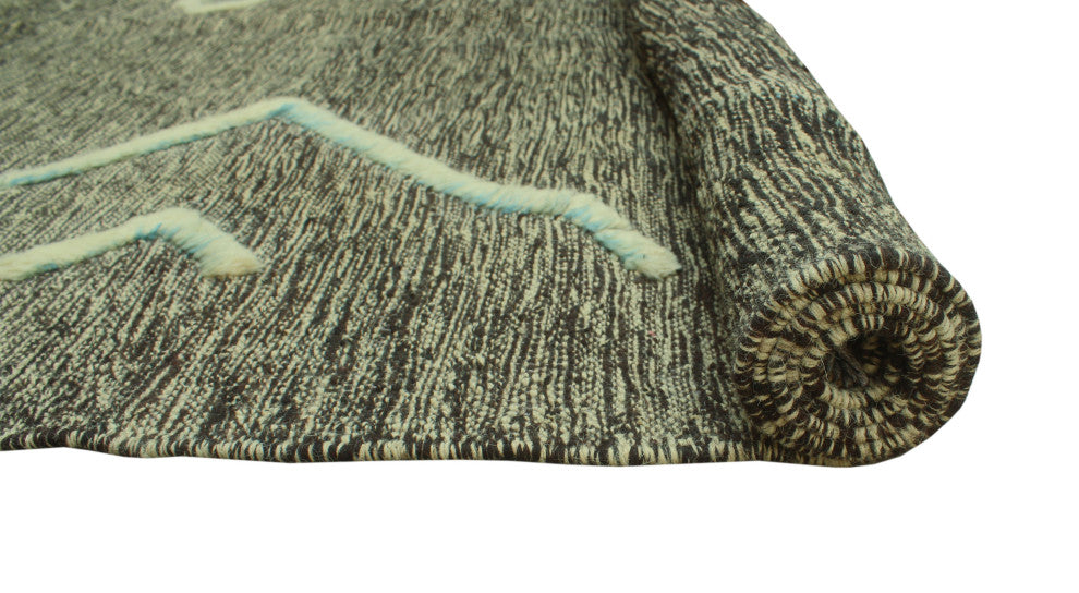 High-Low Kilim Emad Charcoal Rug