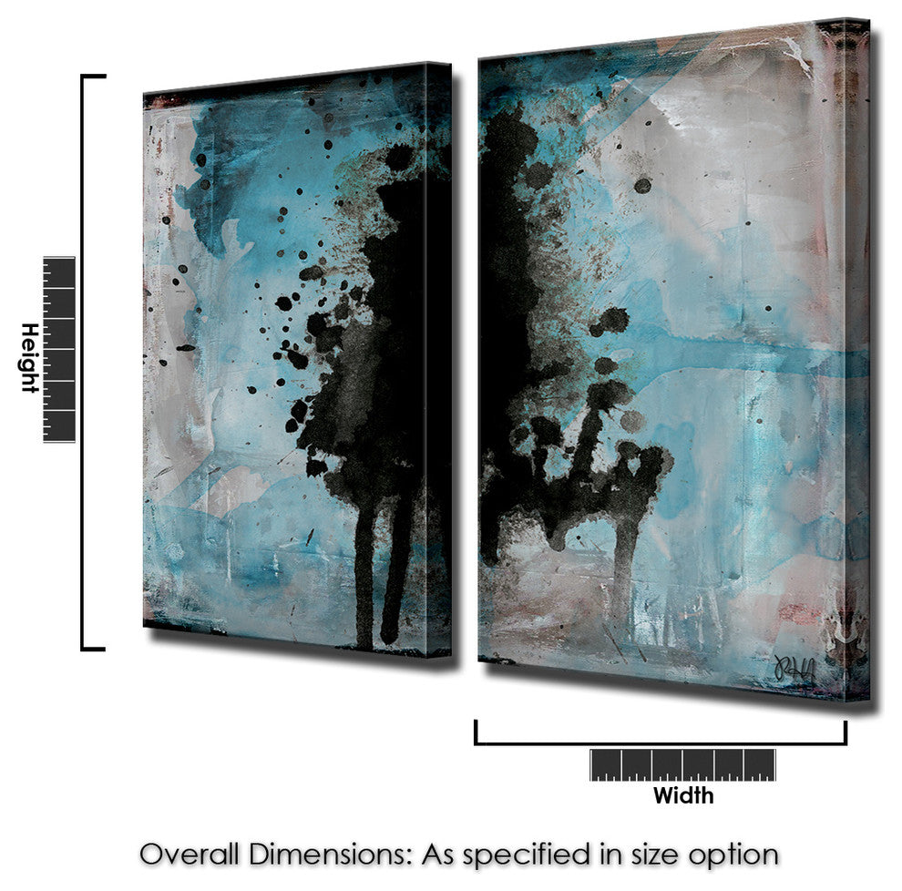 INKD VIII Canvas Art, 2-Piece Set, 24"x12"