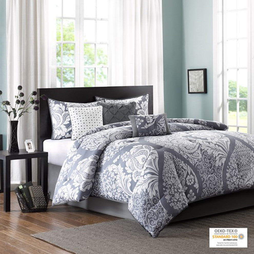 Madison Park Printed 7-Piece Comforter Set, California King