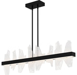 Aurelia LED Linear Chandelier in Matte Black