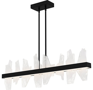 Aurelia LED Linear Chandelier in Matte Black