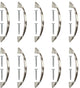 Mascot Hardware 3 in. CTC Satin Nickel Curve Drawer Pull - Pack of 10