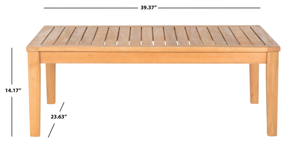 Safavieh Montclair 4-Piece Indoor-Outdoor Living Set, Natural