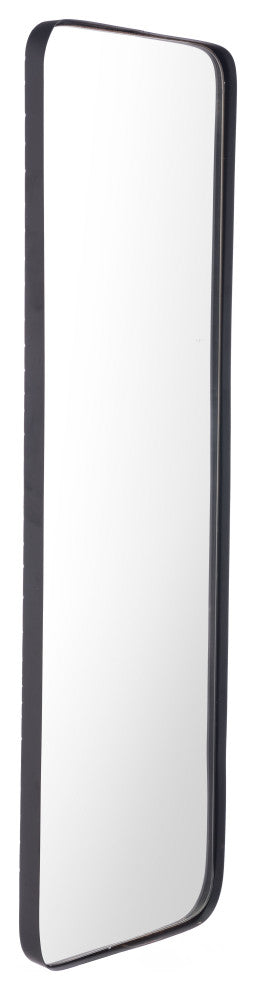 Rectangular Metal Back Mirror Black
