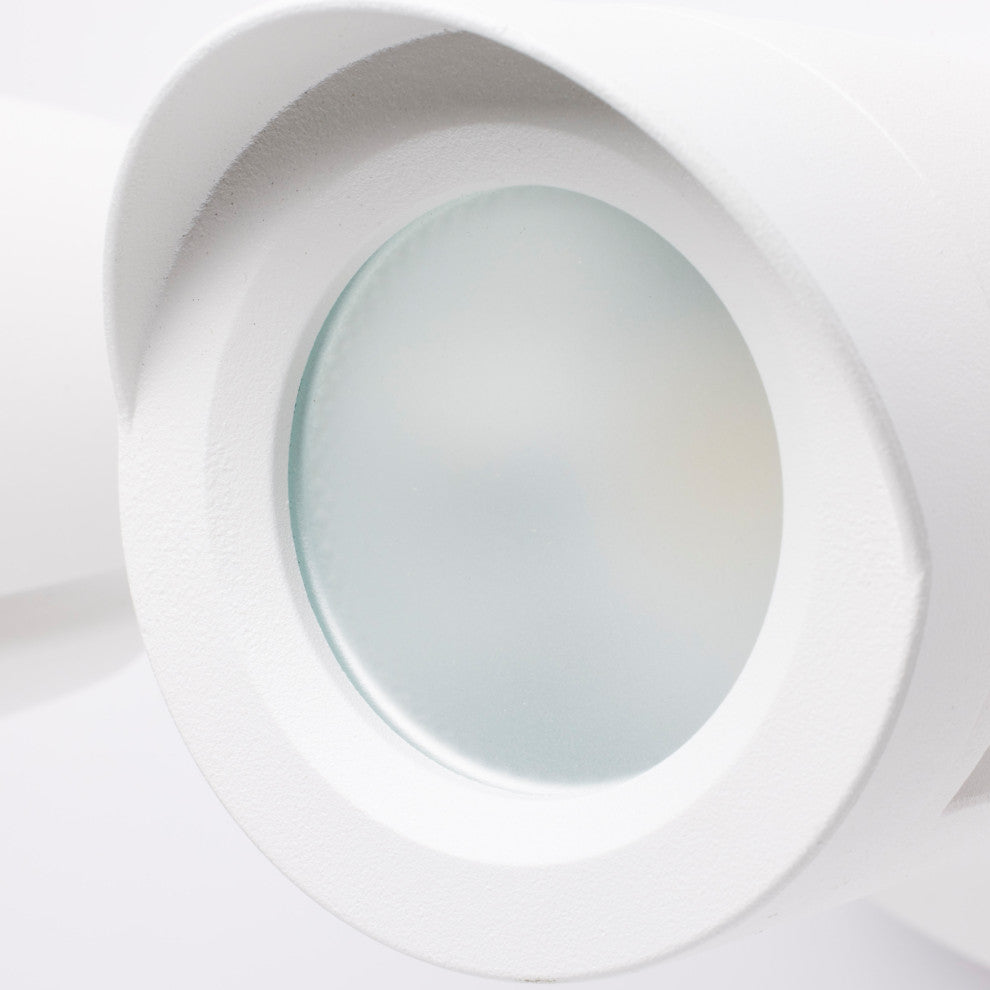 LED Security Light - Dual Head - White Finish - 3000K