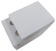 In-Wall Toilet Set, 2"x6" Carrier and Tank, Satin nickel Round Metal Actuators