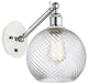 Innovations 317-1W-WPC-G1214-8 1-Light Sconce, White and Polished Chrome
