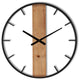 24"Metal and Wood Wall Clock