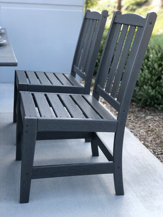 LuXeo Tuscany HDPE Dining Set, Gray, 7-Piece