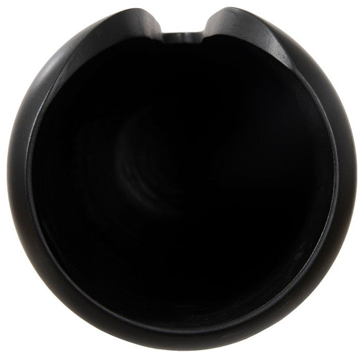 Interval Wood Vase, Black, Medium