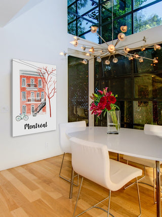 "Montreal Apartment" Painting Print on Wrapped Canvas