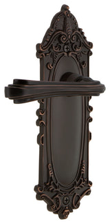 Victorian Plate With Fleur Lever, Timeless Bronze, Double Dummy, Non-Handed