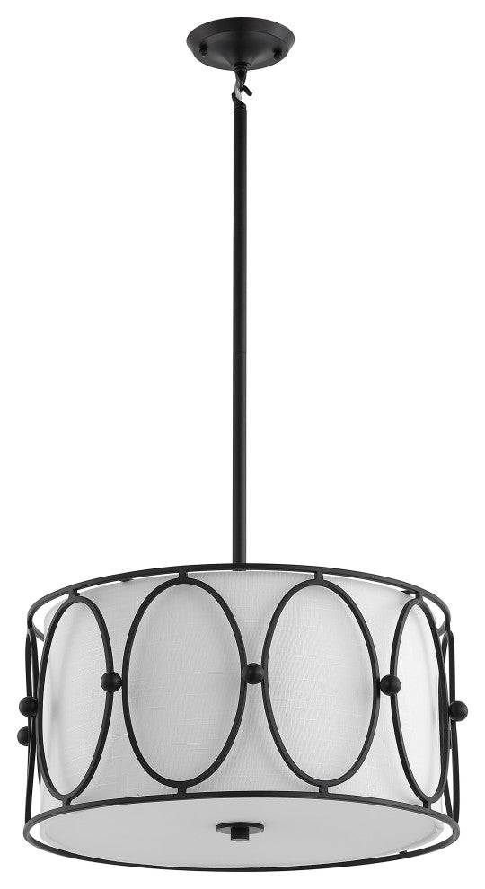 Violetta Metal LED Pendant, 3-Light