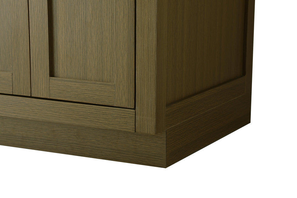 Home Living 72" Double Bathroom Vanity, Chestnut Brown