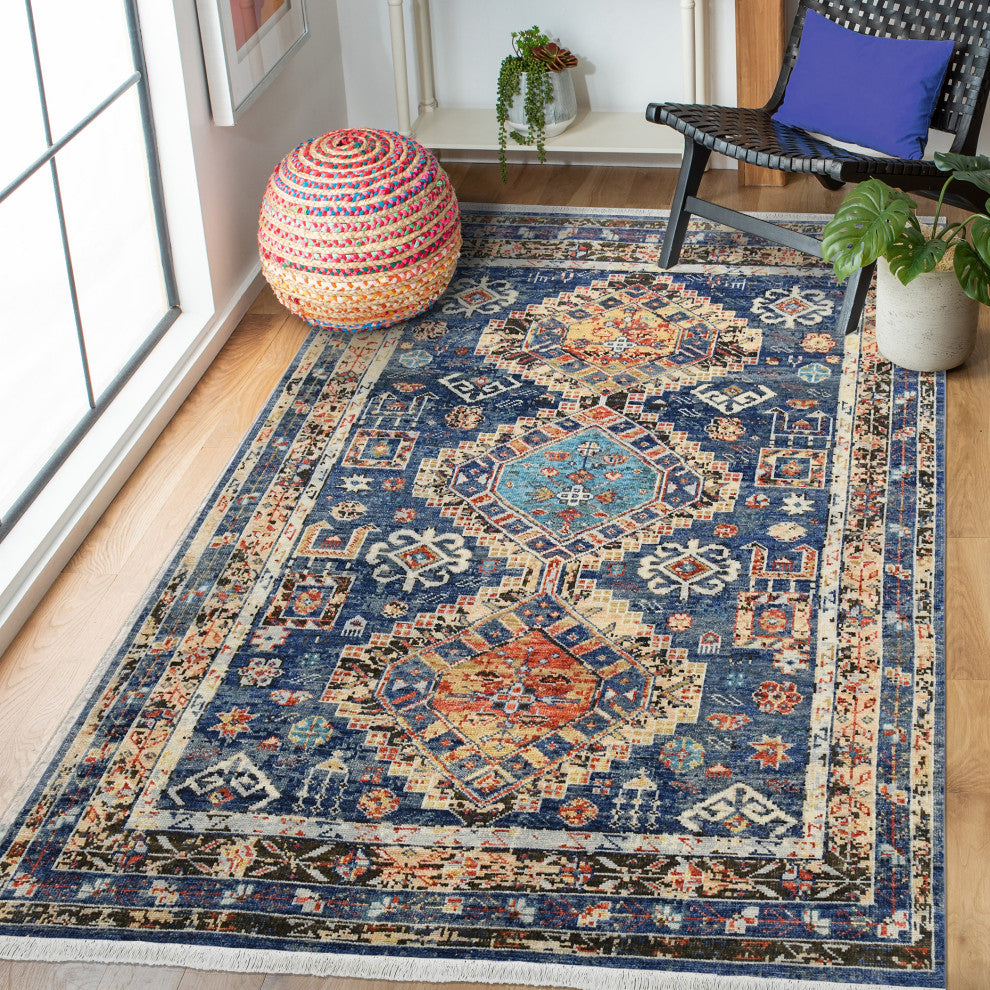 Willow Mohave Area Rug, Blue, 10' x 14', Tribal
