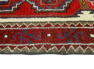 Fine Vintage Distressed Gulshano Red/Ivory Runner, 3'10 x 10'0