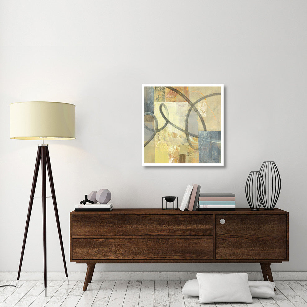 "Ribbon Dance II" Digital Paper Print by Albena Hristova, 32"x32"