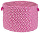 Colonial Mills Basket Outdoor Houndstooth Tweed  Magenta Round