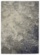 5' X 7' Gray And Ivory Abstract Power Loom Area Rug