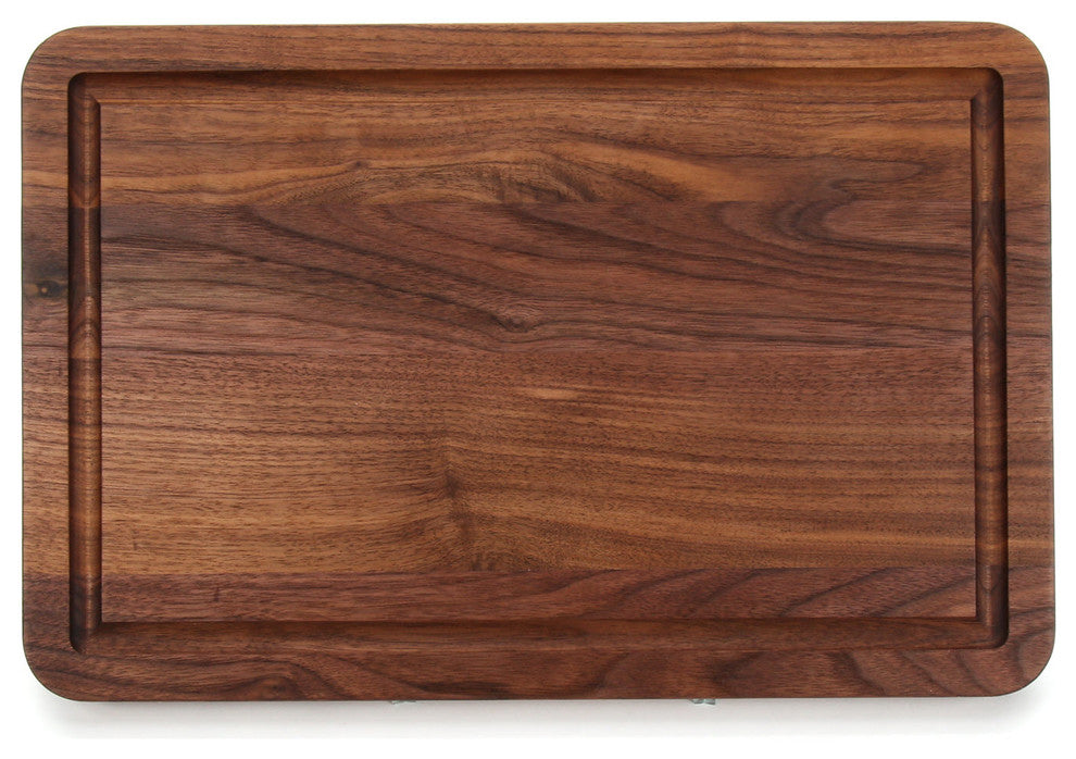 BigWood Boards Rectangular Cutting Board, Walnut, Thick