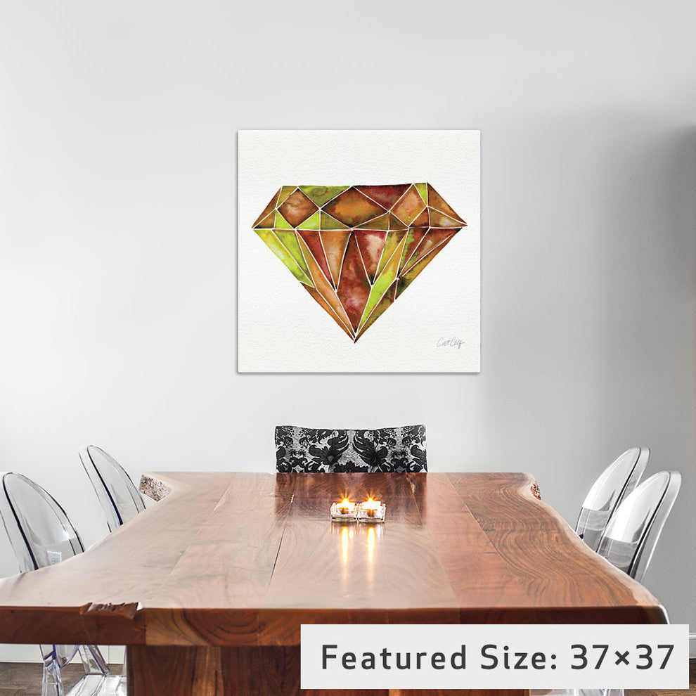 "Fire Opal Artprint" by Cat Coquillette, 37x37x1.5