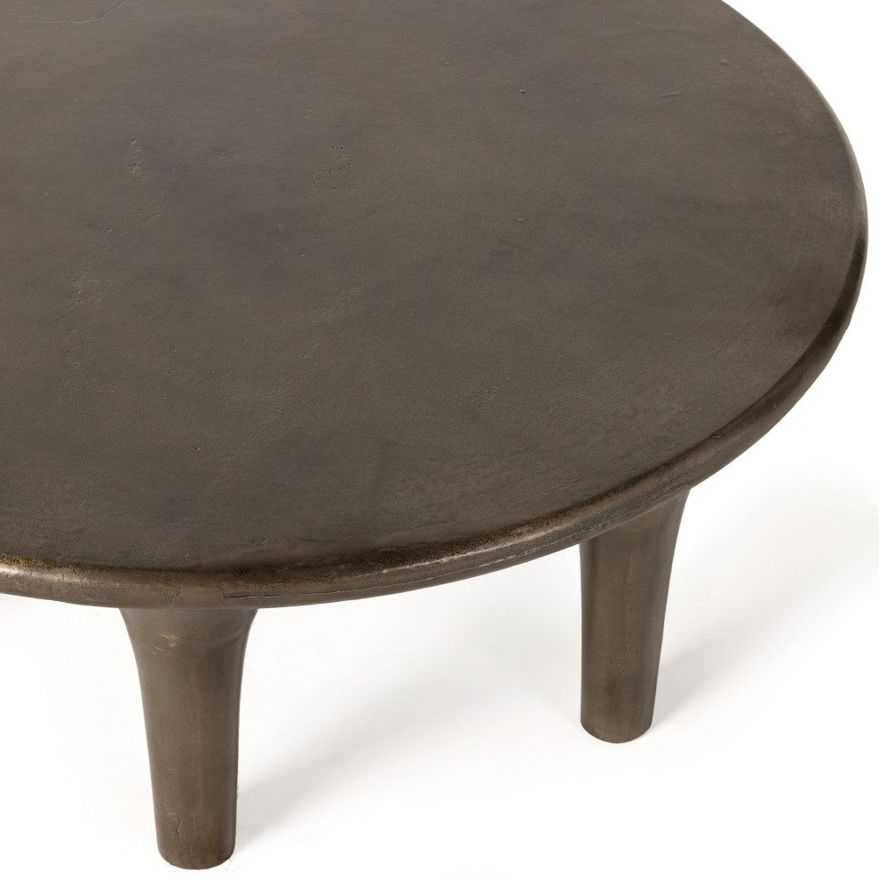 Kelden Coffee Table-Aged Bronze
