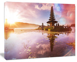 Beautiful Ulun Danu Temple, Oversized Landscape Canvas Art, 40"x30"