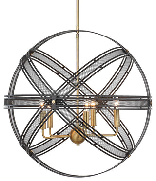 Uttermost 21606 Spherical 5 Light 28"W Pendant - Brass