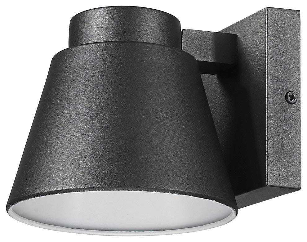 Zlite 544S-BK-LED 1-Light Outdoor Wall Sconce, Sand Blast