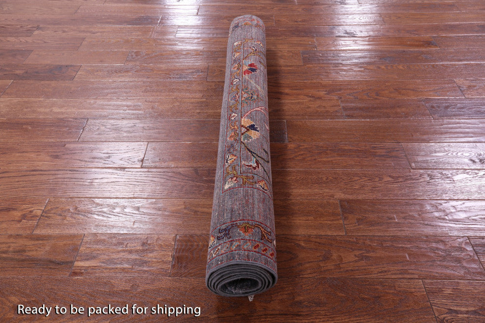 4' 1" X 6' 3" Hand Knotted Persian Tabriz Wool Rug - Q10958