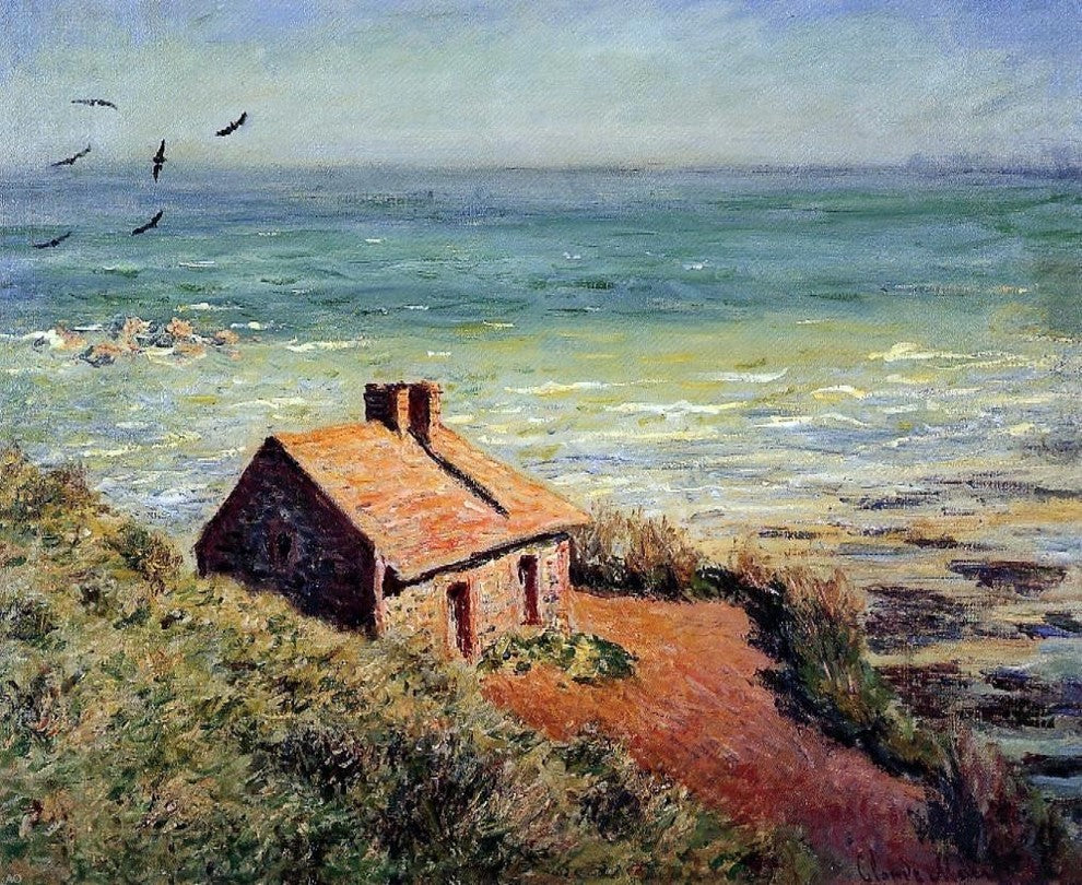 Claude Oscar Monet The Custom House- Morning Effect Gallery Wrapped Canvas Print