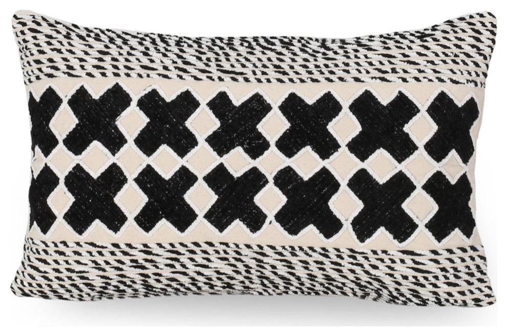 Kerman Boho Handcrafted Fabric Pillow Cover, Set of 2