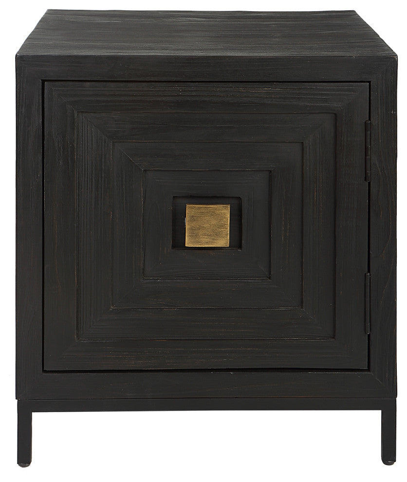 Uttermost Aiken Geometric Cabinet / End Table
