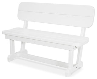 Polywood Park 48" Bench, White