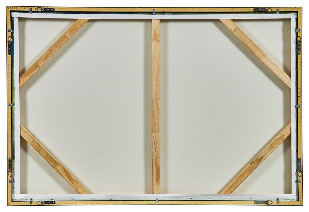 Textured Land Framed Canvas