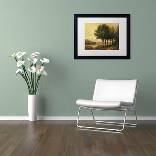 Daniel Moises 'Tranquility' Framed Art, Black Frame, 11"x14", White Matte