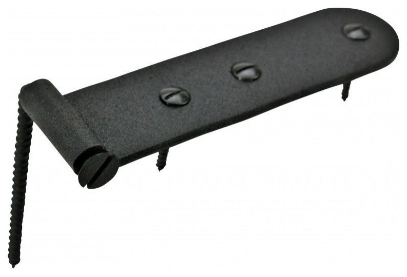 Black Shutter Gate Strap Hinge 4" L Galvanized Steel Wrought Iron Pack of 18