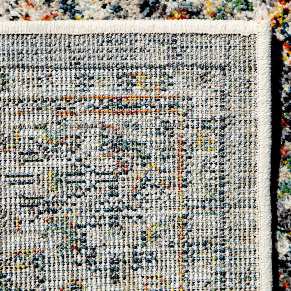 Orian Gemstone Coulter Distressed Grey Area Rug 5'3" x 7'6"