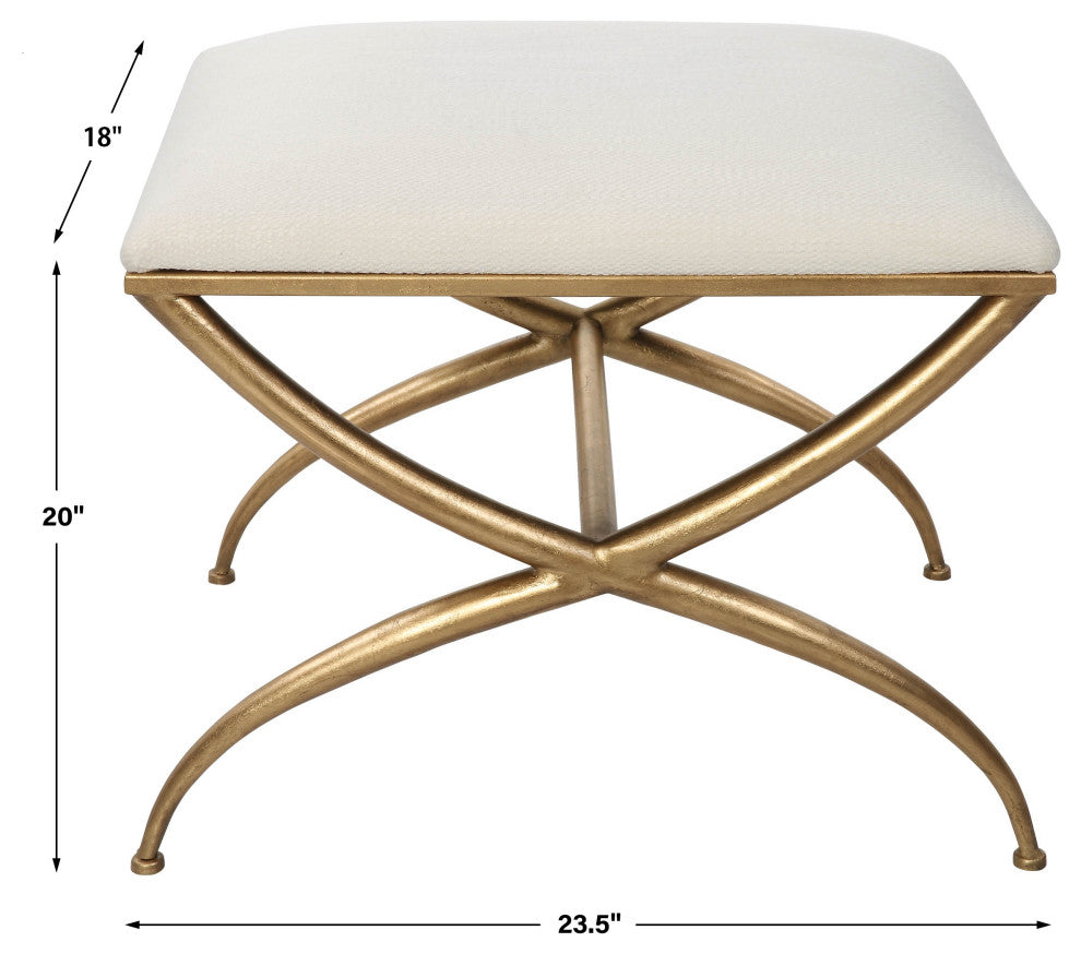 Crossing Small Bench, White