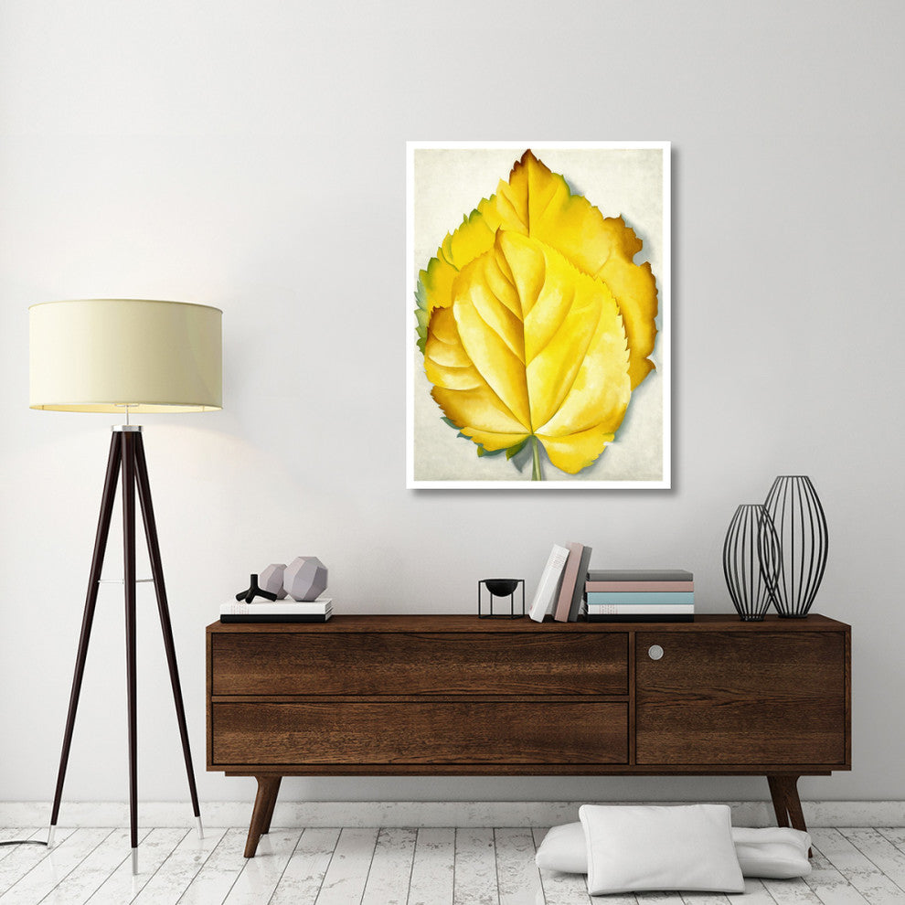 "2 Yellow Leaves (Yellow Leaves), 1928" Print by Georgia O'Keeffe, 35"x46"