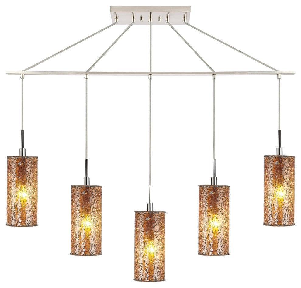 Woodbridge Lighting Tube 5-Light Linear Pendant