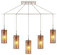 Woodbridge Lighting Tube 5-Light Linear Pendant