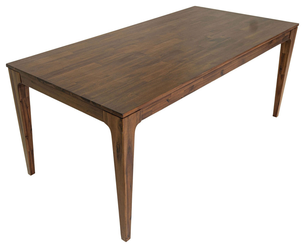 Allure 72" Wide Acacia Wood Dining Table, Brown