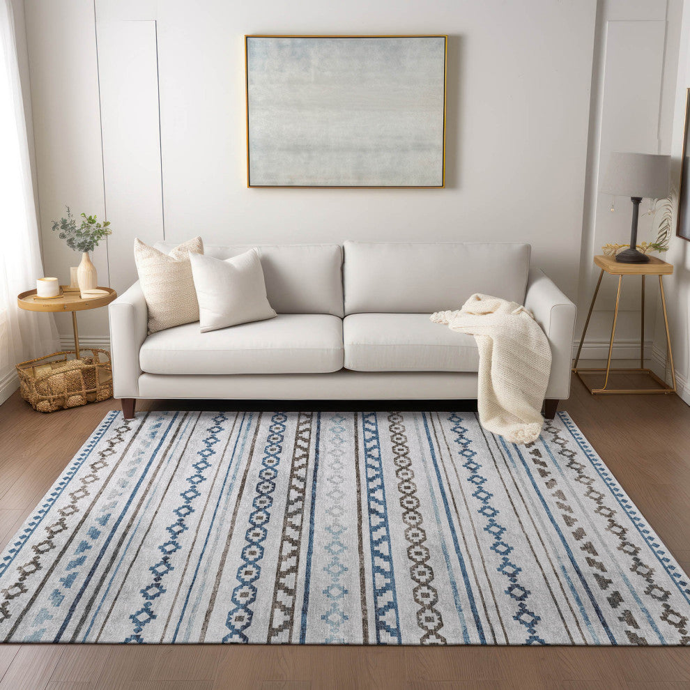 Indoor/Outdoor Sedona SN10 Tin Machine Washable 5' x 7'6" Rug
