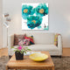 "Aqua Trio II" by Vanessa Austin, Canvas Print, 18x18"